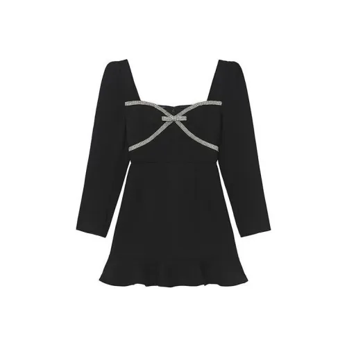 Self-portrait Bow-detail Mini Dress