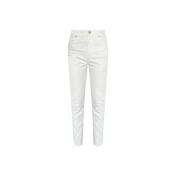 BALMAIN High Waist Slim Fit Jeans