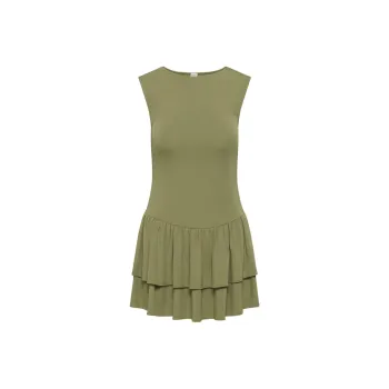 ARITZIA Wilfred Bloomsbury Dress Sleeveless Dress Women's Sunfaded Coral/Bosa Green