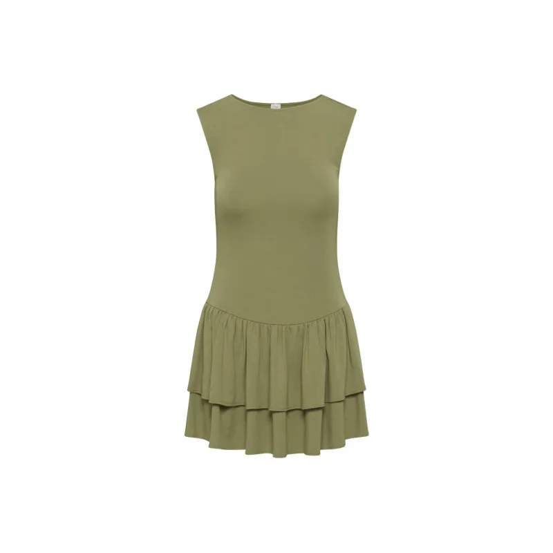 ARITZIA Wilfred Bloomsbury Dress Sleeveless Dress Women's Sunfaded Coral/Bosa Green-0