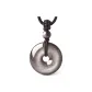 Silver-Eyed Obsidian Peaceful Buckle Necklace