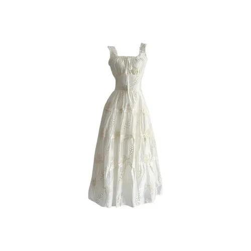 COVER TIME Slip Dresses Women's Apricot