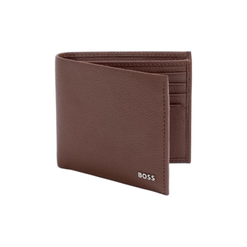 HUGO BOSS Cow Leather Wallet Men's Brown-3