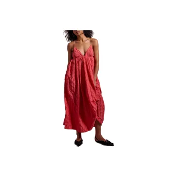 FREE PEOPLE Primmy Midi Dress Slip Dresses Women's Ice Coral