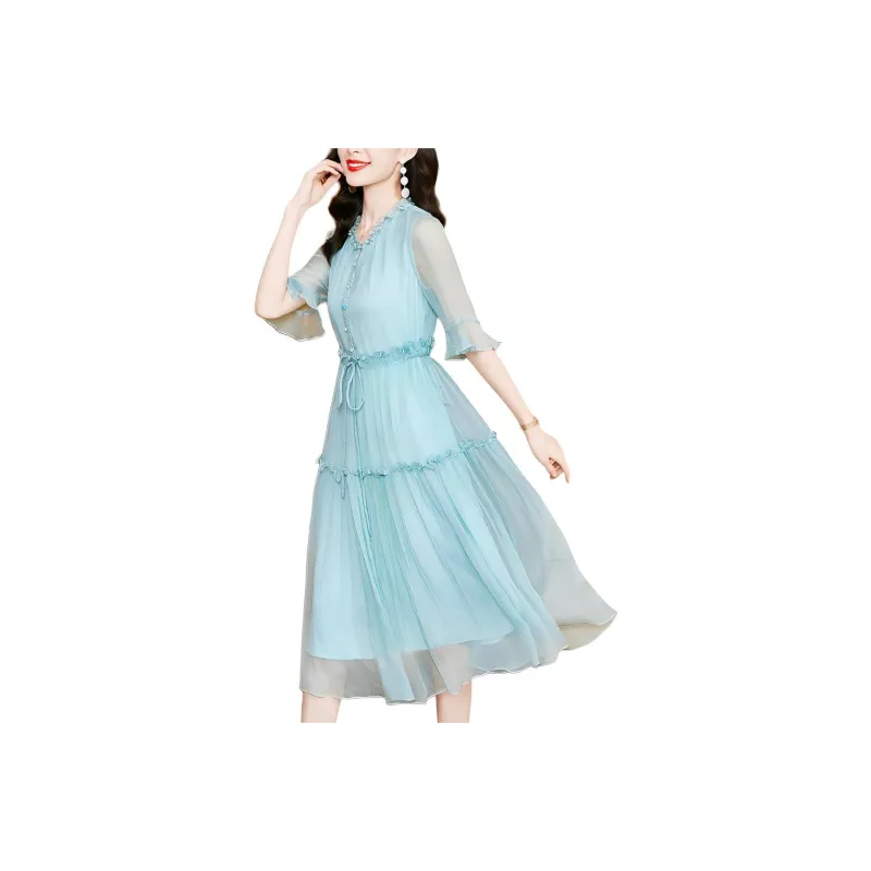 Ink Beauty Short Sleeved Dresses Women's-1