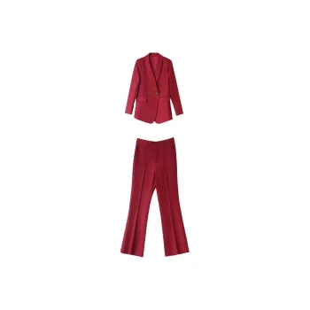 Mapping Casual Suit Women's Red
