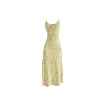YGPRW Slip Dress Women's Yellow
