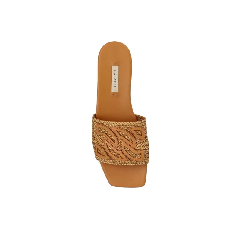 Casadei Slide Slippers Women's Brown-4