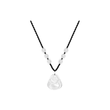 JIACUIYUN Glass Cat Eye Necklaces Unisex