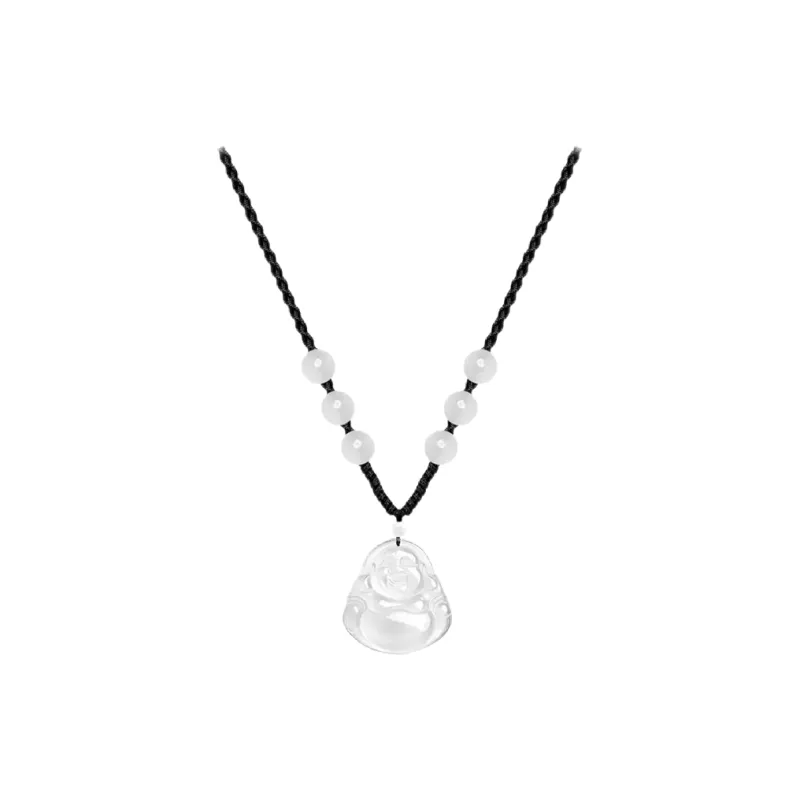JIACUIYUN Glass Cat Eye Necklaces Unisex-0