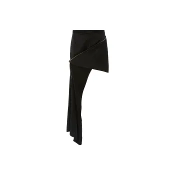 JW Anderson Asymmetric Zip Detailed Mini Skirt