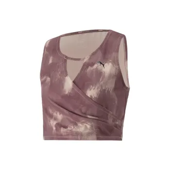 PUMA Studio Yoga Series Sleeveless Sports Shirts Women's Rose Pink