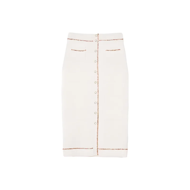 Sandro Casual Long Skirts Women's White-0