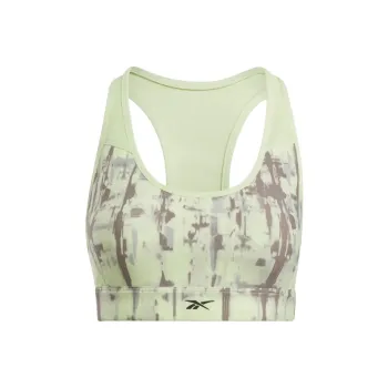 Reebok LUX PERFORM PRINTED RACER BRA Sports Underwear Women's Green