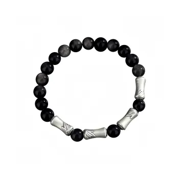 Noritake Obsidian Jade Bracelets Unisex
