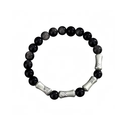 Noritake Obsidian Jade Bracelets Unisex