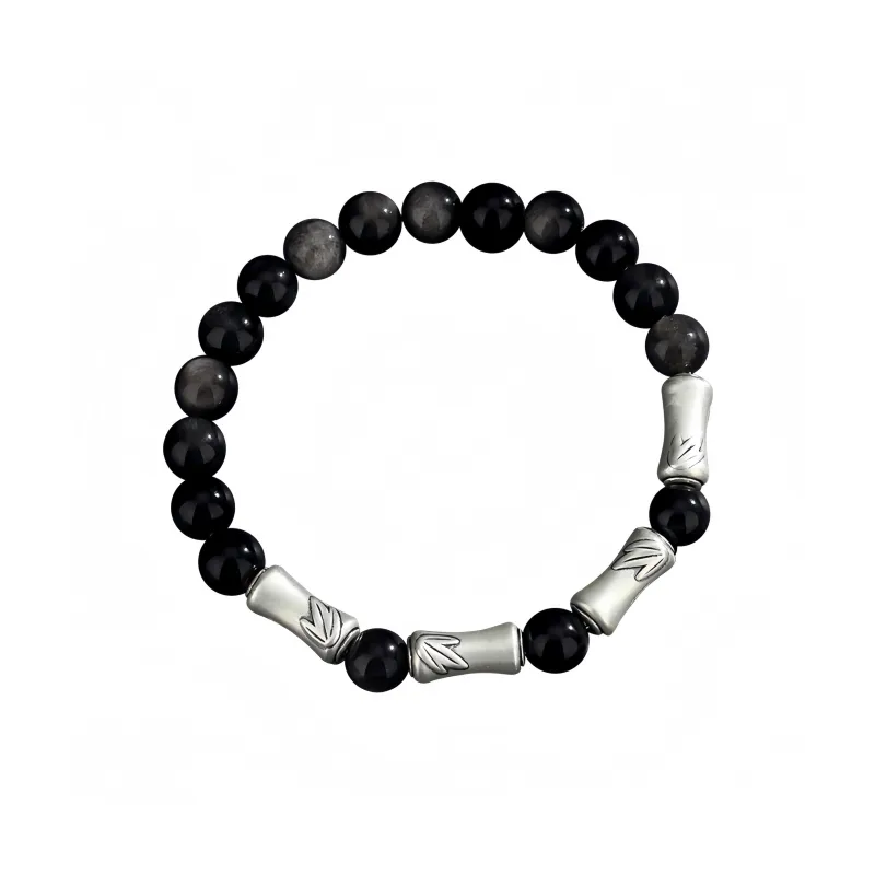 Noritake Obsidian Jade Bracelets Unisex-0