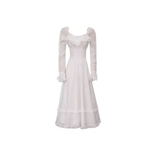 BETTER BING Long Sleeved Dresses Women's White