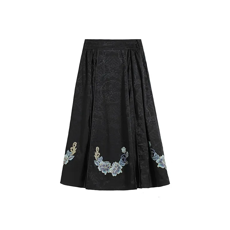 TCH Casual Long Skirts Women's Black-0