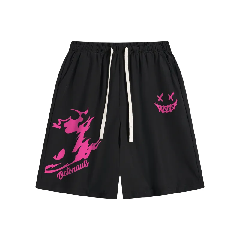Small Columns Under The Sea Casual Shorts Unisex-2