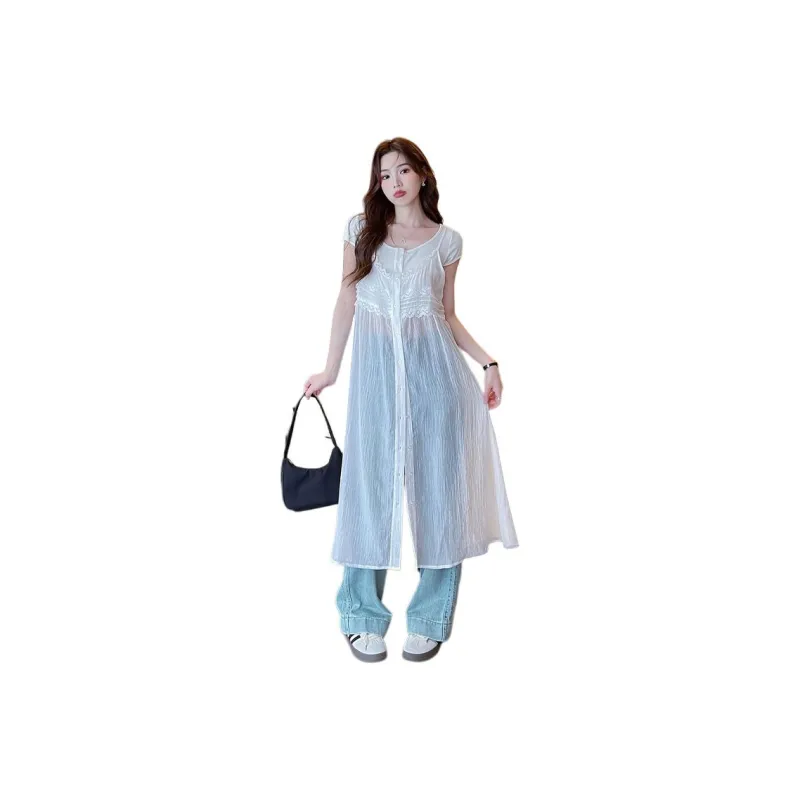 Tonlion Slip Dress Women's Raw White-0