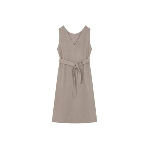 IHIMI Sleeveless Dress Women's Oat