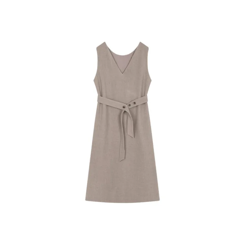 IHIMI Sleeveless Dress Women's Oat-0