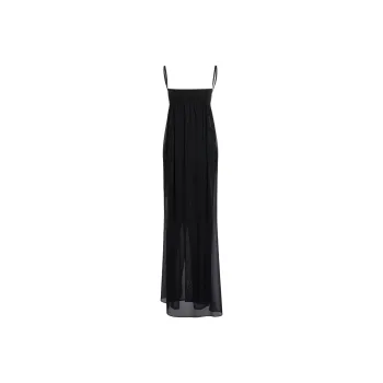 Jacquemus La Robe Peplo Empire Maxi Dress