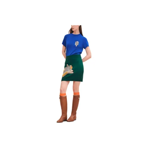 HERMES SS24 Casual Short Skirts Women's Green