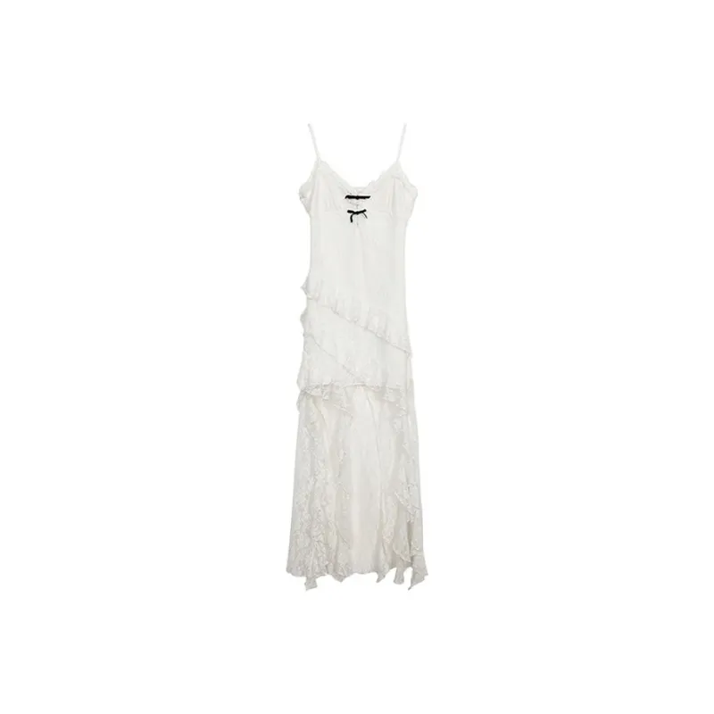 HUINIAN Slip Dress Women's White-0
