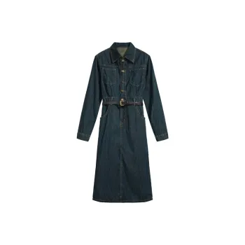 ETSE Long Sleeved Dresses Women's Blue