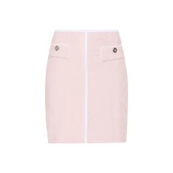 VERSACE Patterned jacquard Mini Skirt