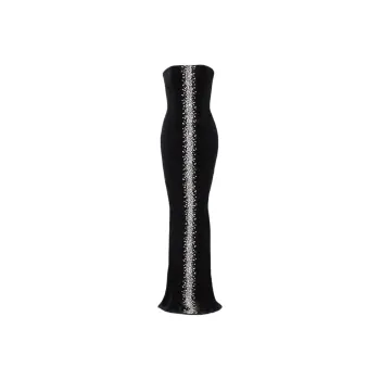 BALMAIN Rhinestone-embellished Maxi Dress