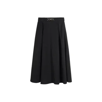MISSSHINE Casual Long Skirts Women's Black