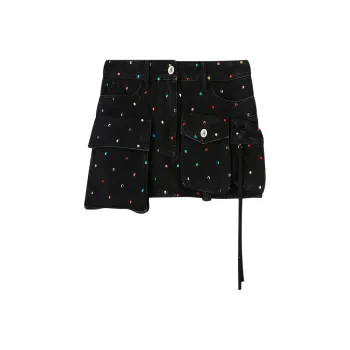 The Attico Fay Mini Skirt 'Black'