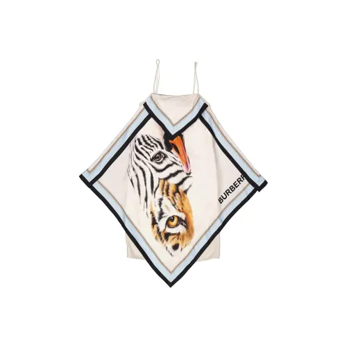 Burberry Slip Dresses Women's Porcelain White