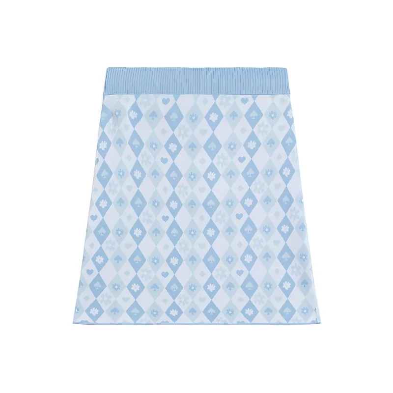 LiNing x Disney Casual Short Skirts Women's Blue-0