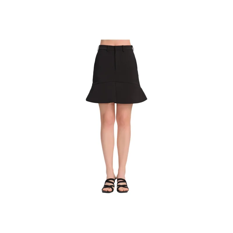 Blood Glitter Casual Short Skirts Women's Black-0