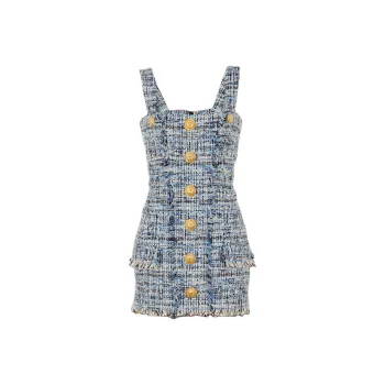 BALMAIN Short Tweed Dress