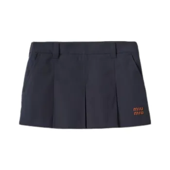 MIU MIU Casual Short Skirts Women's Marine Blue