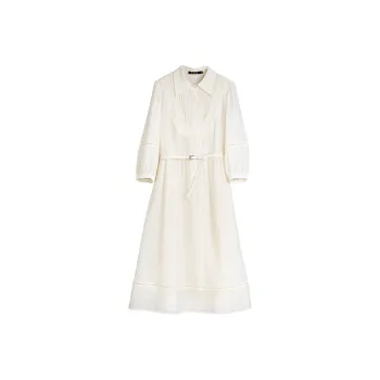 ELLE Long Sleeved Dress Summer Women's Ecru