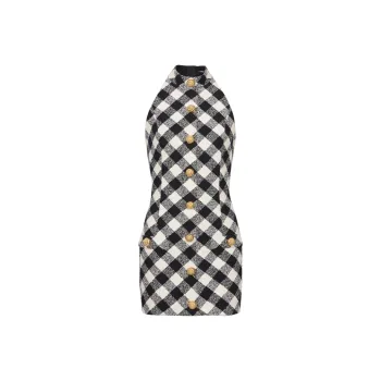 BALMAIN Halterneck Mini Dress