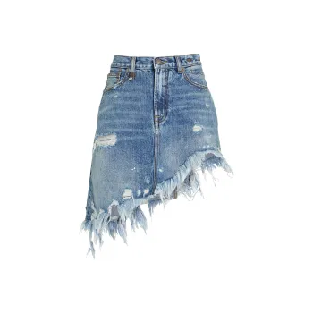 R13 Denim Short Skirts Women's Blue