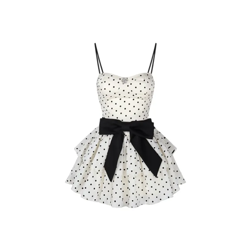 YGPRW Slip Dresses Women's Polka Dot-0