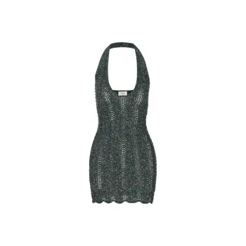 SAINT LAURENT Sleeveless Dress Women's Dark Green