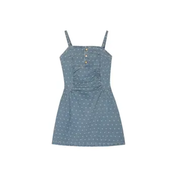 AFGGD Slip Dresses Women's Blue