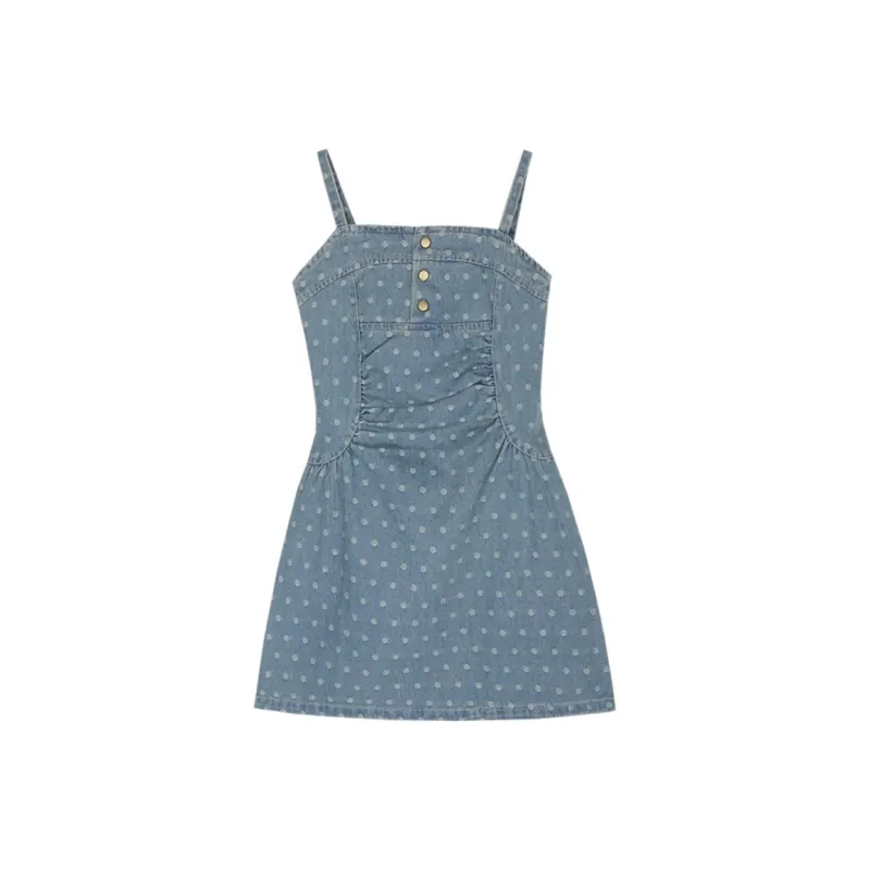 AFGGD Slip Dresses Women's Blue-0