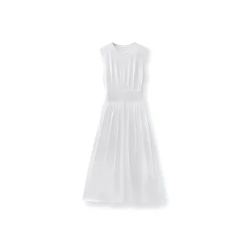 Le Alfashionline Sleeveless Dress Women's White