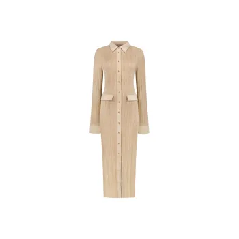 TOTEME Knitted Maxi Shirt Dress