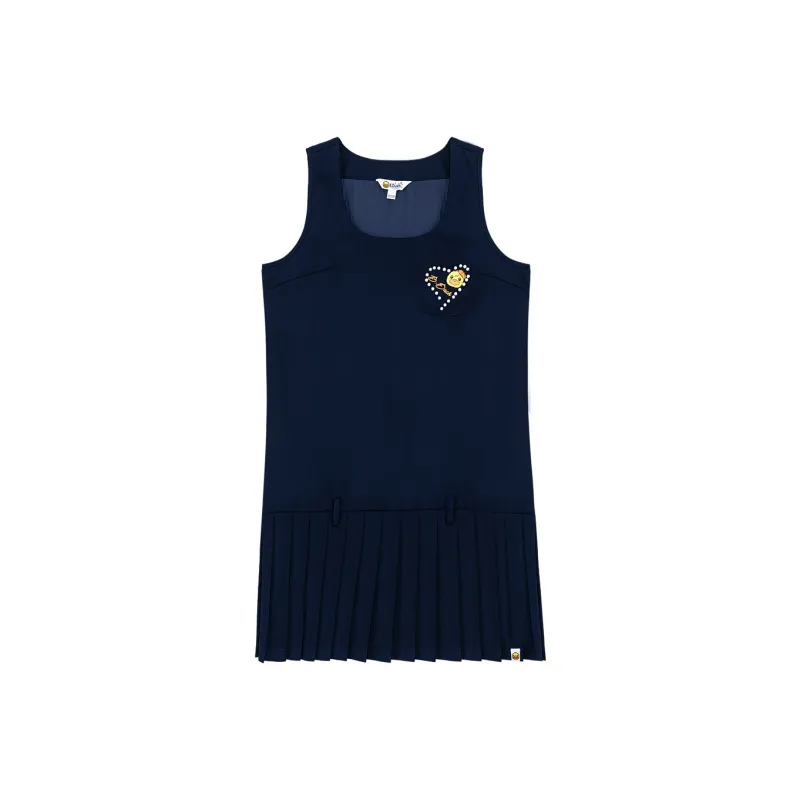 B.Duck Sleeveless Dress Women's Navy Blue-0